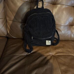 BDG Corduroy Mini Backpack in Black